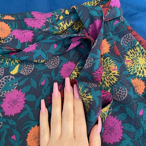 American Apparel Floral Wrap Skirt - Picture 3 of 5